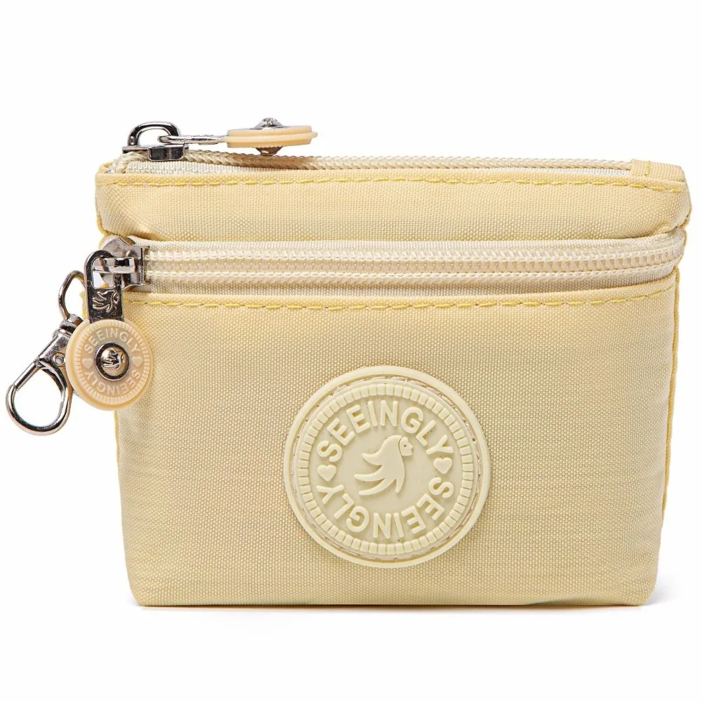 Sleek Women's Nylon Waterproof Wallet with Keychain & Coin Holder