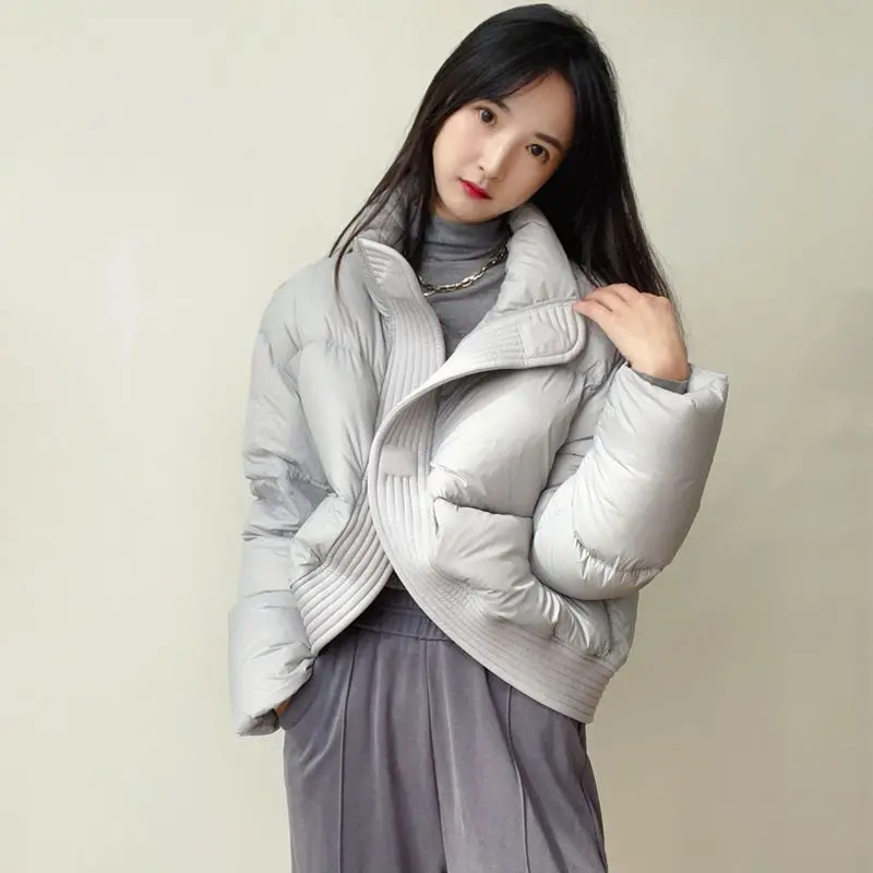 Down Padded Jacket Women's Winter Short Loose Padded Jacket New Korean Version Design Feeling Loose Padded Jacket Fashion Coats