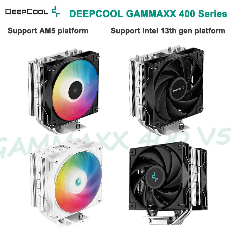 DEEPCOOL GAMMAXX 400 V5 4 Heat Pipe CPU Cooler 4PIN PWM ventola silenziosa  Computer radiatore raffreddato ad aria per LGA1700 115X 1200 AM4 AM5 -  AliExpress