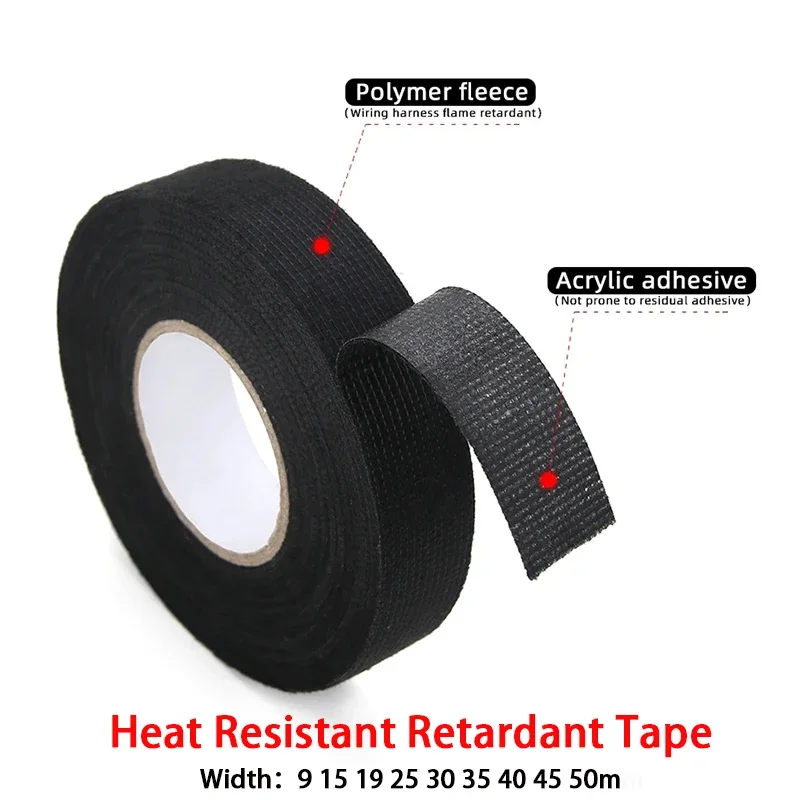 Auto Wire Wrapping Car Tape Noise Resistance Adhesive Friction Tape Auto  Cable Harness Self-Adhesive Electrical Tape - AliExpress