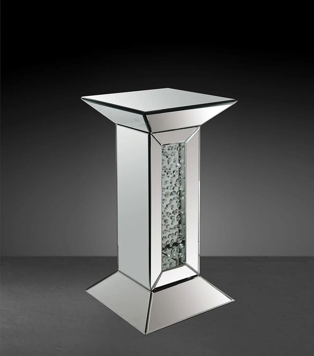 

Nysa Mirrored Pedestal Stand Propane fire table Portable fire pit