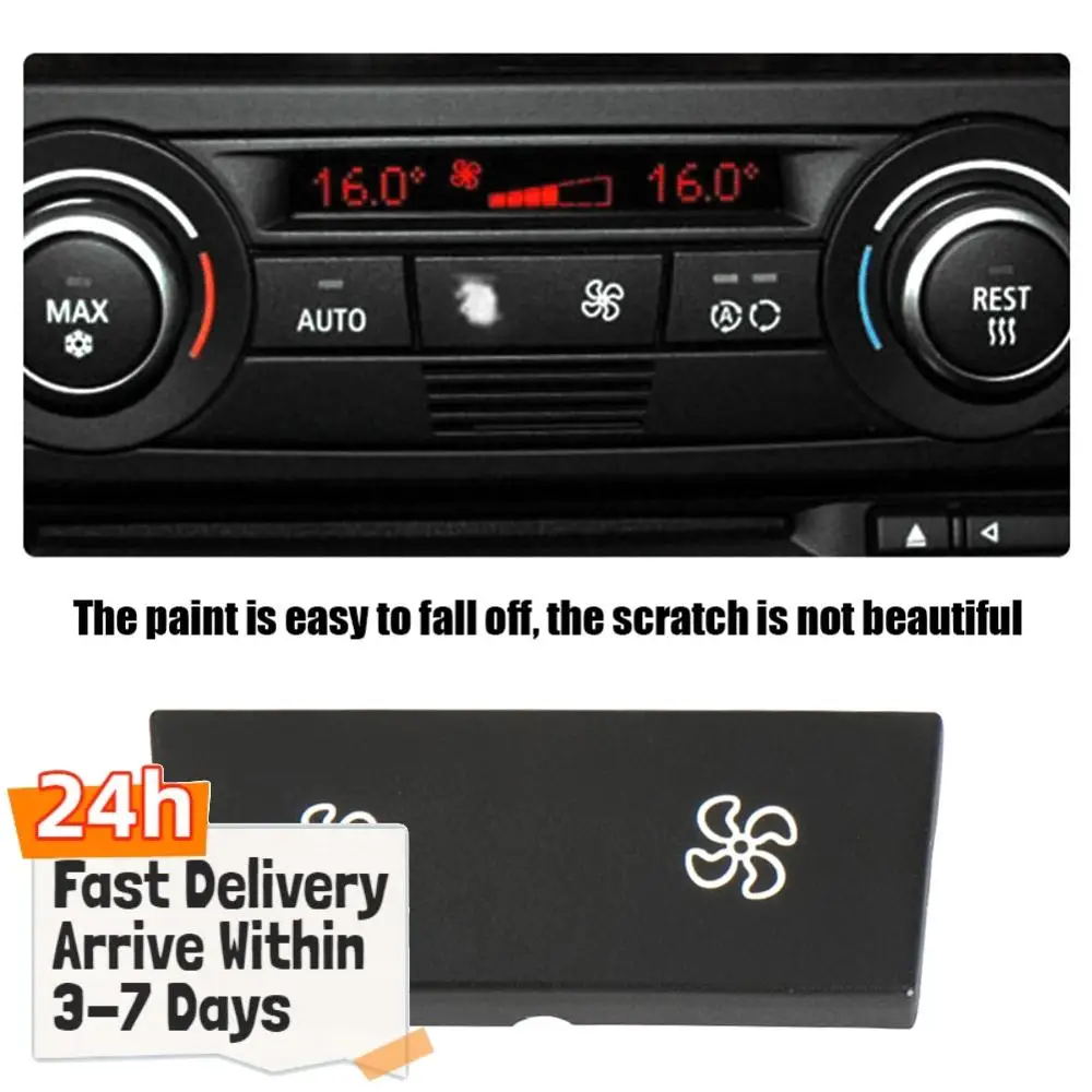 Snowflake Button Air Conditioner Button Car Heater Climate Wind Air Conditioning Button for BMW X1 X3 F25 E84 1 3 Series E90 E87