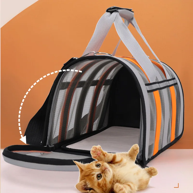 Pet Carrying Bag Outing Portable Cat Dogs Handbag Summer Breathable Carrier Travel Puppy Kitten Single Shoulder Bag Pet Supplie