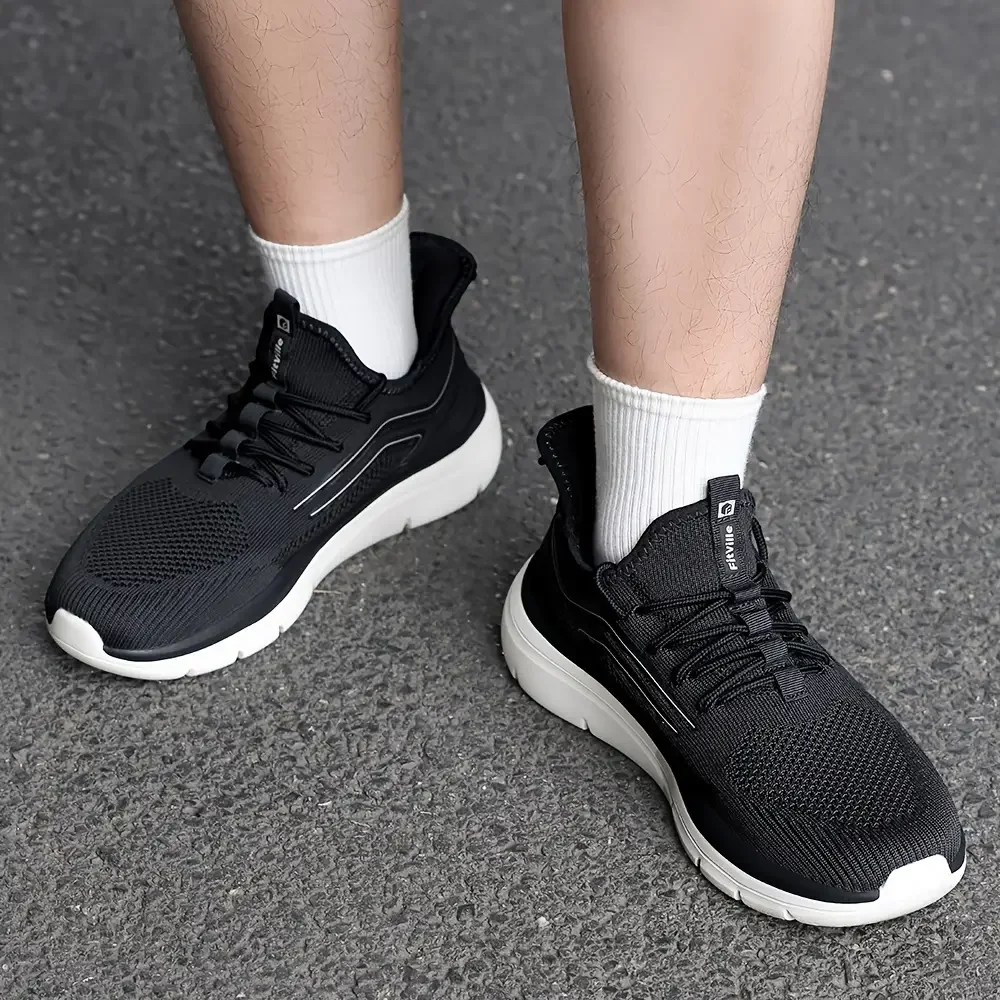 أحذية جري بنعل سميك أحذية رياضية رجالية مبطنة خفيفة الوزن وواسعة مع دعم قوس للأقدام المنتفخة أحذية رياضية خارجية
