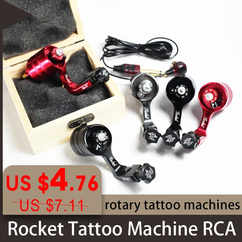 

Professional Rocket Tattoo Pen Rocket Tattoo Machine RCA With ultra-fine wire and machine wrench Permanent Makeup Machine Tattoo