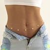 Sexy Double Thin Chain Women's Waist Chain Charming Butterfly Stainless Steel Belly Chain Summer Beach Bikini Body Jewelry 2