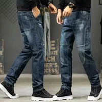 Jeans déFlexPO Gy pour hommes, pantalons droits, denim déchiré, coupe couvertes, mode coréenne, grande taille, adt, fjMan 4