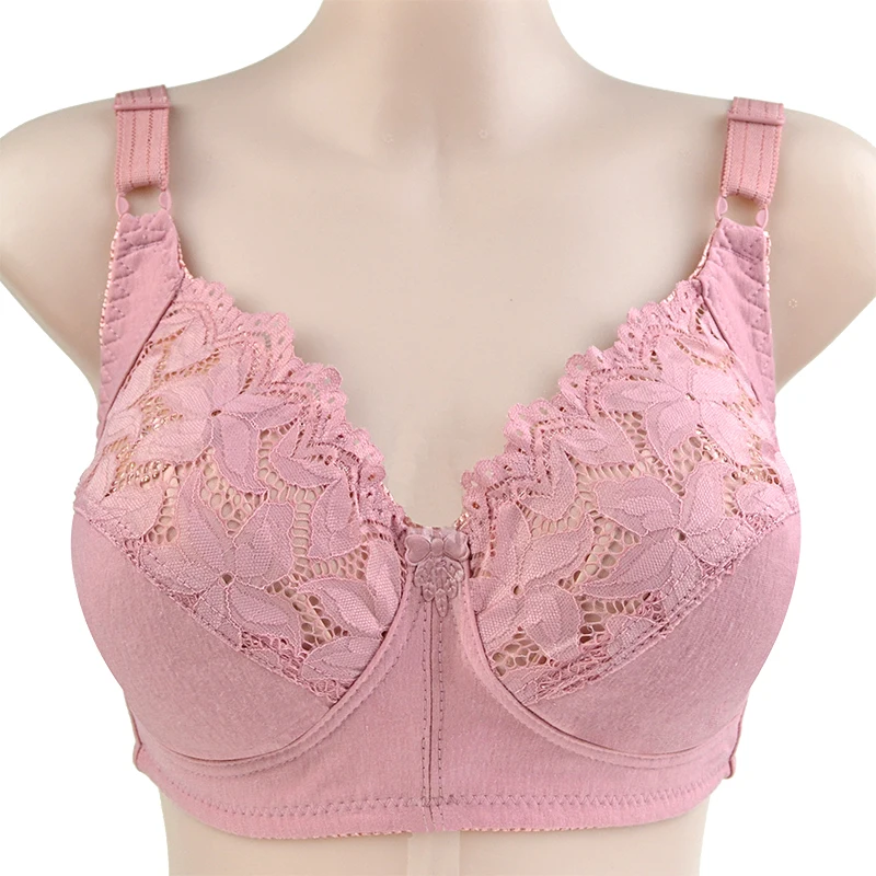 Lace Sexy Bra For Women Wire Free Bras Cotton Thin Brassiere Female Confortable Underwear Big Size 48CD 46CD Cup 3