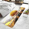 Anime Demon Slayer Door Mat Entrance Doormat Non-slip Washable Kitchen Carpet Living Room Hallway Rugs Door Mats Bathroom Bath 2