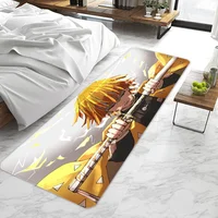 Anime Demon Slayer Door Mat Entrance Doormat Non-slip Washable Kitchen Carpet Living Room Hallway Rugs Door Mats Bathroom Bath 2