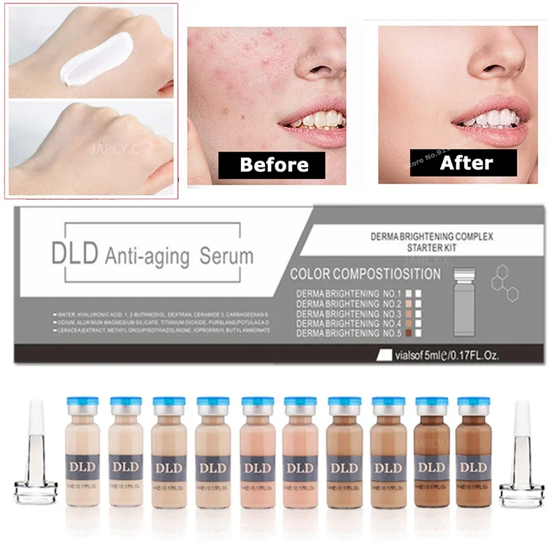 한국 메이크업 BB 크림 글로우 앰플 키트, 쉐이드 컨실러 브라이트닝 세럼 파운데이션 스타터 키트, CC 크림 페이스 파운데이션 