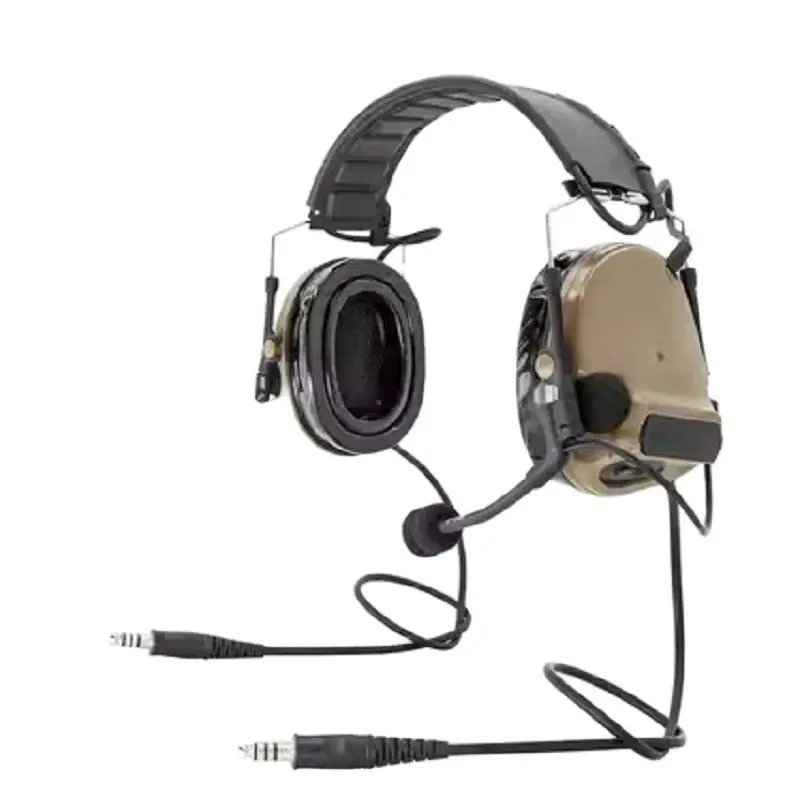

Dual Pass New Headband Comtac-III/C3 Noise Reduction and Pickup Tactical Earphones Silicone Edition