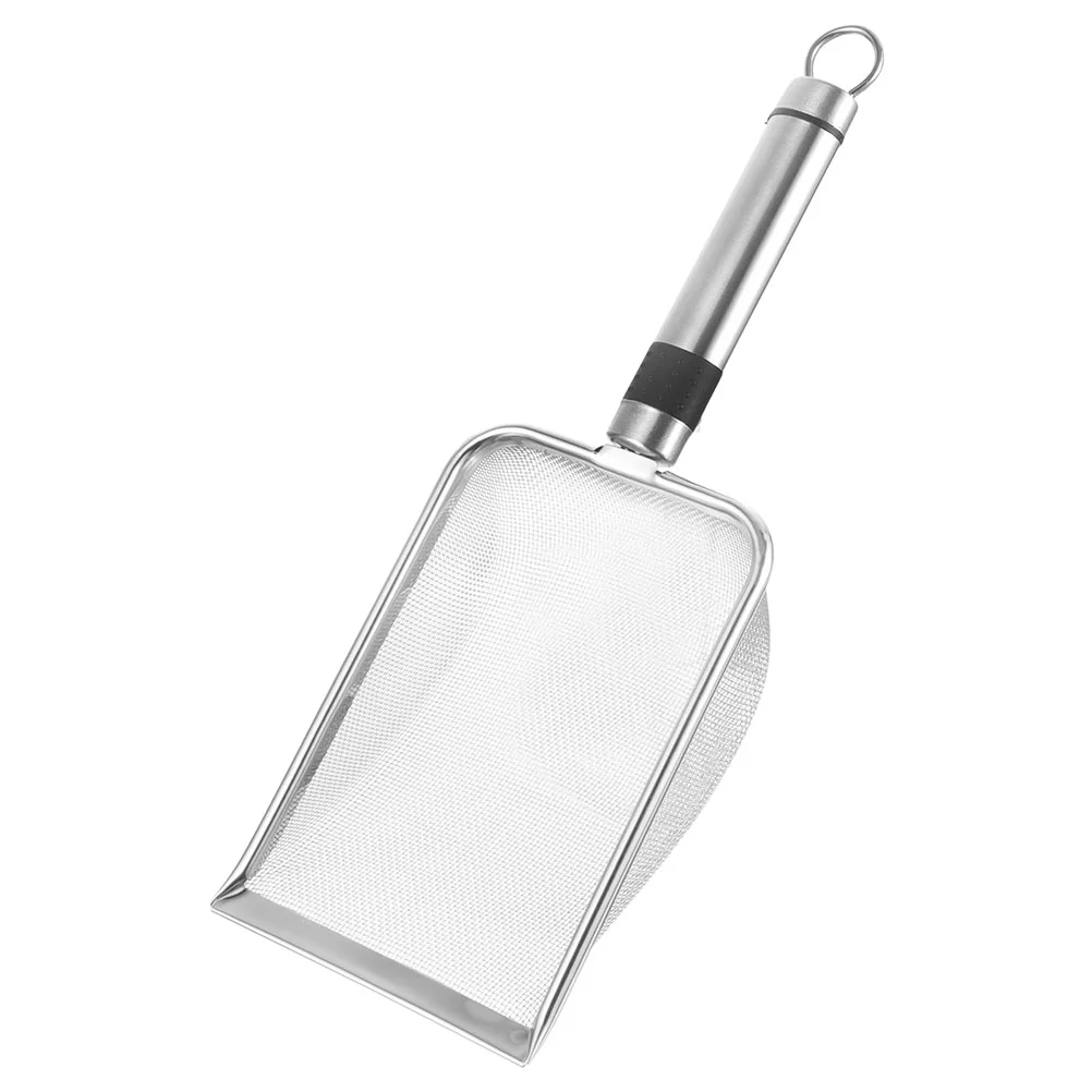 

Stainless Steel Cat Litter Scoop Metal Scooper for Cats Holder Sand Sifter Poop