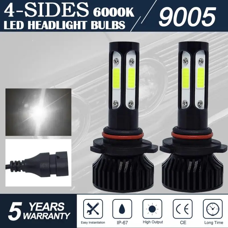 

Headlamp 6000k Durable Super Bright Universal Multifunctional Car Supplies Car Bulb Kit 8000lm Portable Car Accessories Fog Lamp