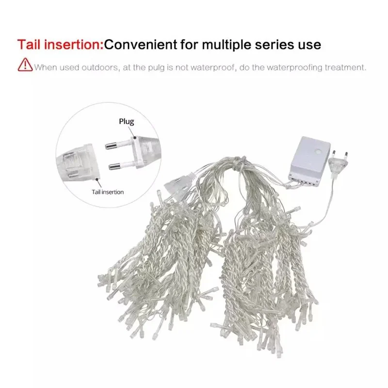 Рисунок 6 - СВЕТОДИОДНАЯ Гирлянда в виде сосулек с вилкой ЕС