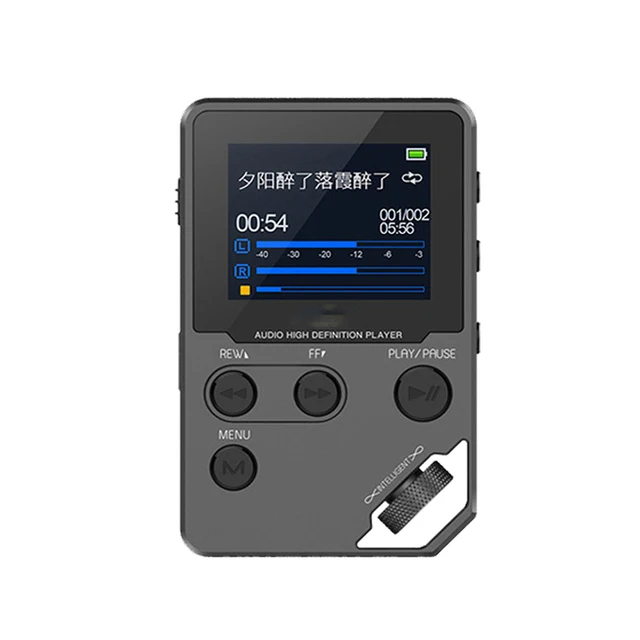 

HiFi Stereo Music MP3 Player HD Lossless DAC Decoding Mini Sports Walkman MP4 Support FM/E-book/Recorder/Max 128G