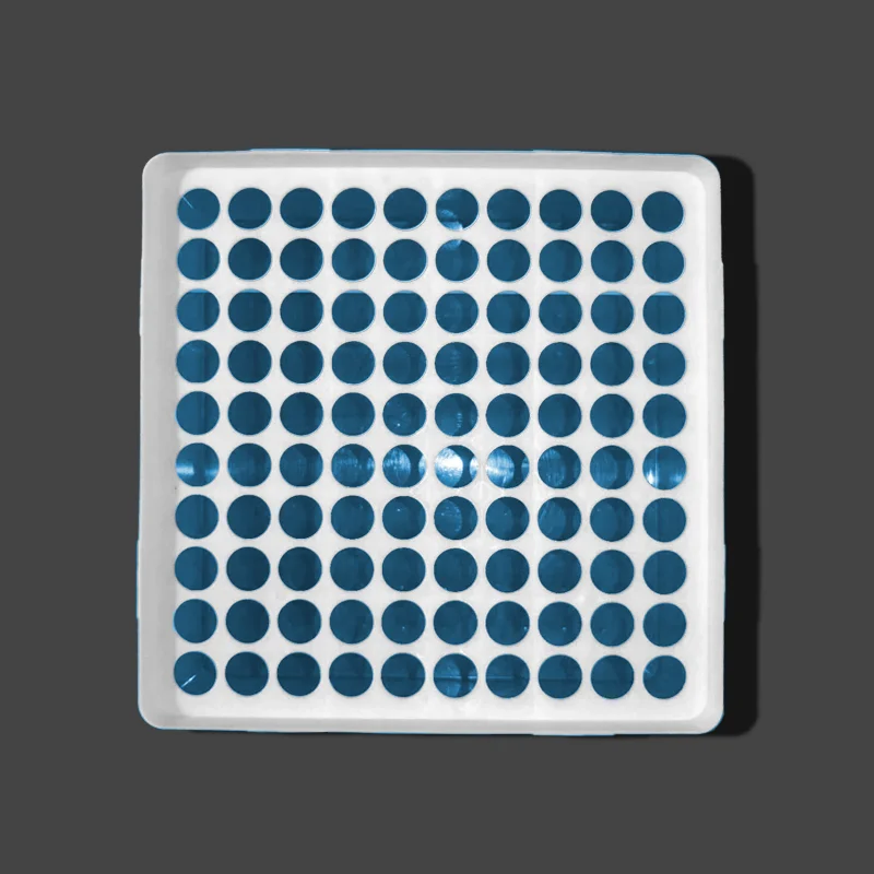 

Plastic 100 Holes Centrifuge Test Tube Rack 1.5ml Centrifugal Test Tube Support Stand Laboratory Test Tube Rack Box