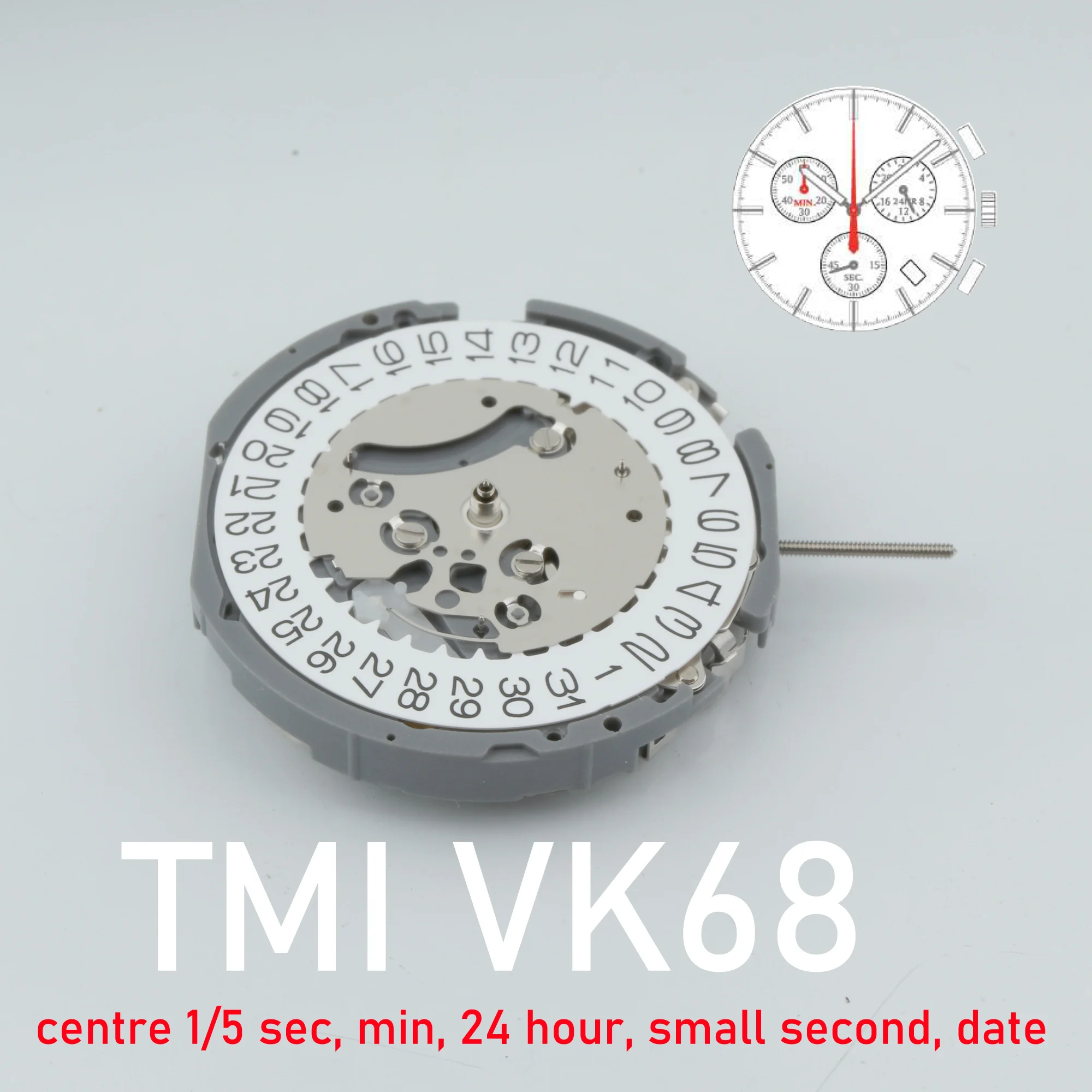 VK68 movement New Japan Seiko Vk68a Quartz Movement Original SII