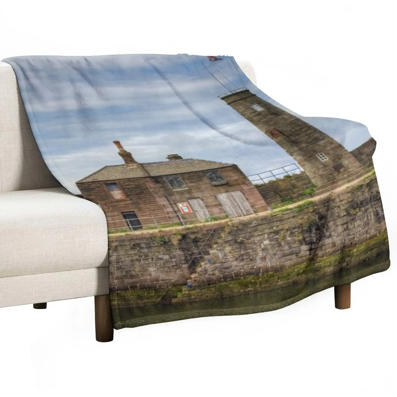 

Whitehaven Old Quay Throw Blanket Picnic Bed For Sofa Thin Blankets