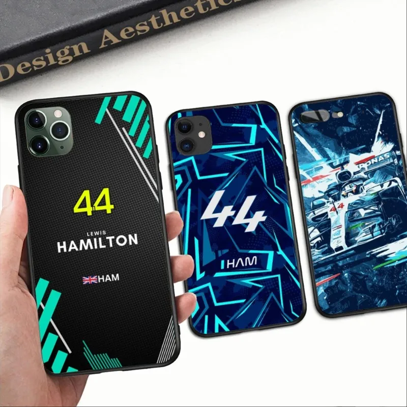 Custodia Per Telefono Lewis Hamilton Per Iphone 15 14 13 12 11 Xs 8 7 Plus Mini Pro Max Se 2022 Cover Morbida Nera Per Telefono