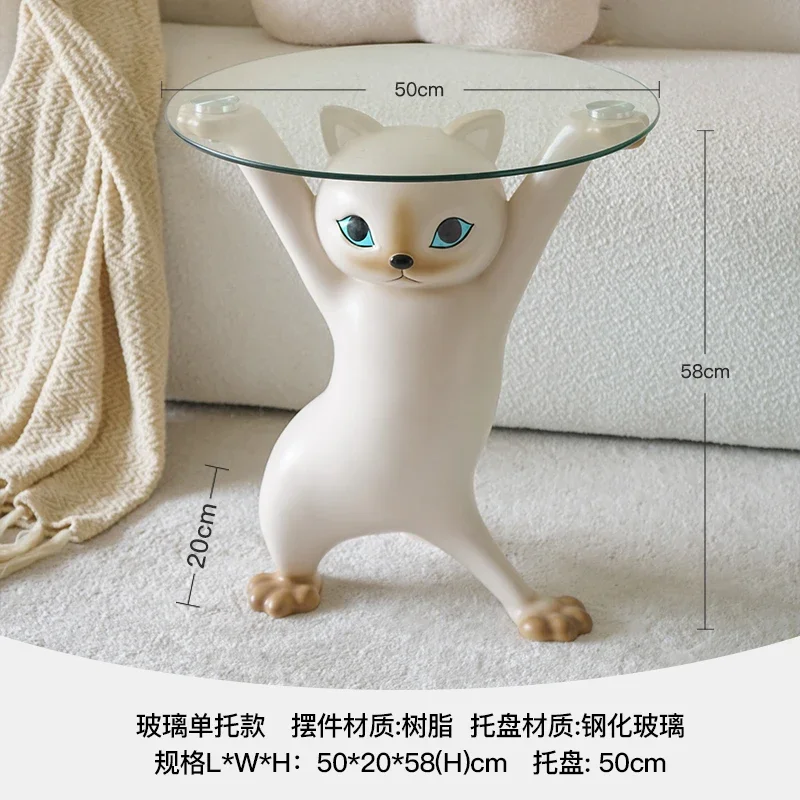 Escultura de arena gato encantador sala de estar decoraciones de suelo grandes decoraciones para el hogar regalo de negocios regalo de inauguración de la casa