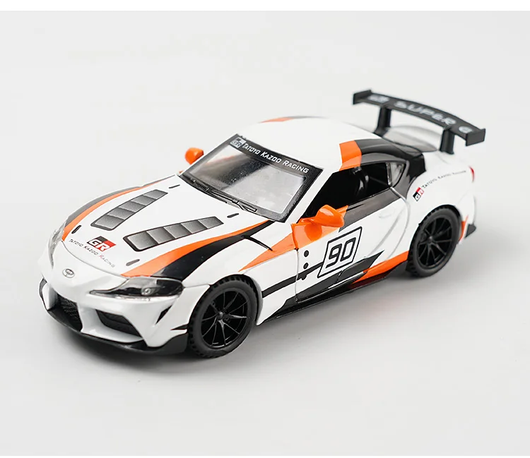 maisto diecast 1/32 Toyota Supra GT4 Racing Car Model Alloy Metal Kids Birthday Gifts Le Mans Diecast Children's Toy Car Decoration Collection maisto diecast