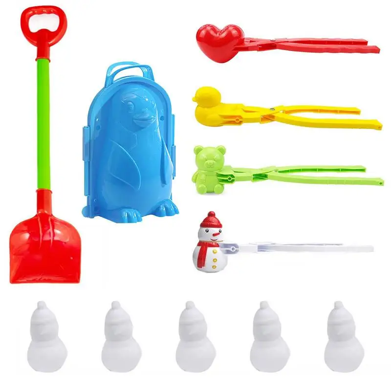 

Make Tool 6pcs Snow Toy Set Mold Maker Multifunctional Sand Clay Mold Tools Fight Maker Tool Clip Outdoor Winter Snow Toys For