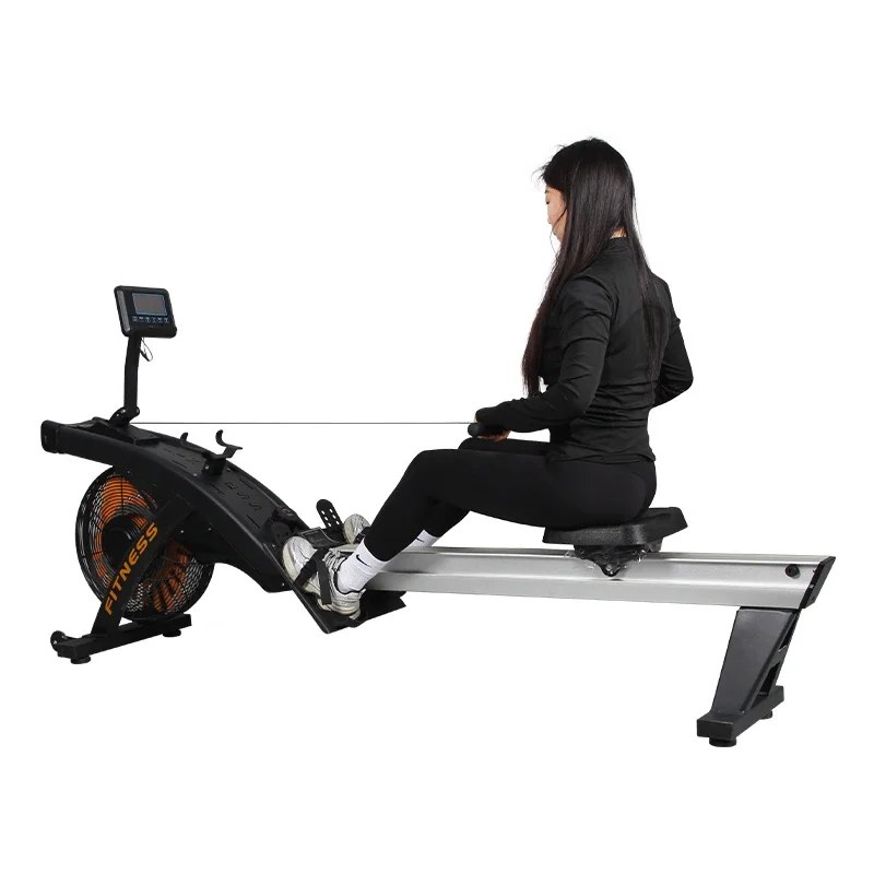 Commercial use folding air rowing machine air assault rower resistance assault rower gym equipment