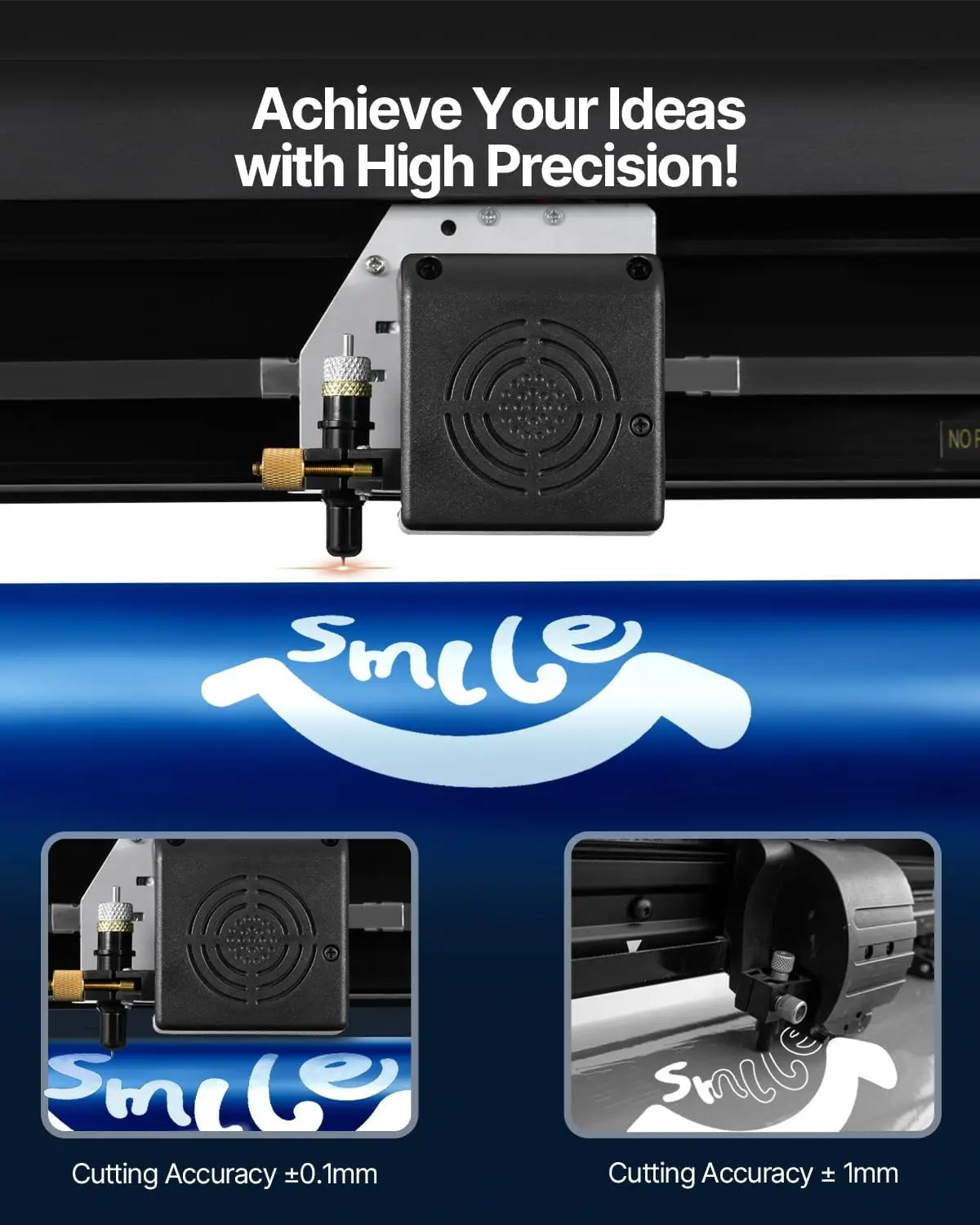 Vinyl Cutter Machine, Upgraded 28 Inch Paper Feed Cutting Plotter Bundle, Adjustable Force & Speed Vinyl Printer with Powerful