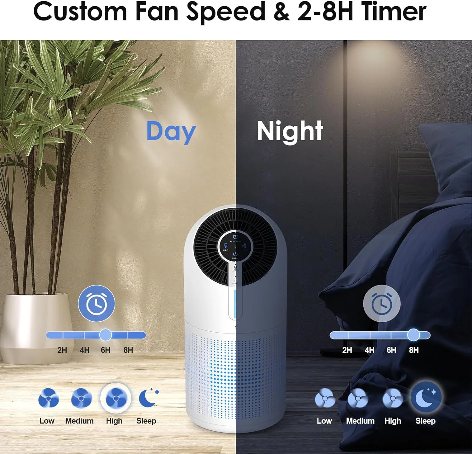 Pet Air Purifier Tuya Japanese Plasma Cigarette Smoke Ionizer Room Uv Mini Pet Smart Hepa Household Air Purifier