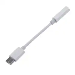 Universal USB - C to 3.5mm Audio Adapter Cable (1PCS - White)