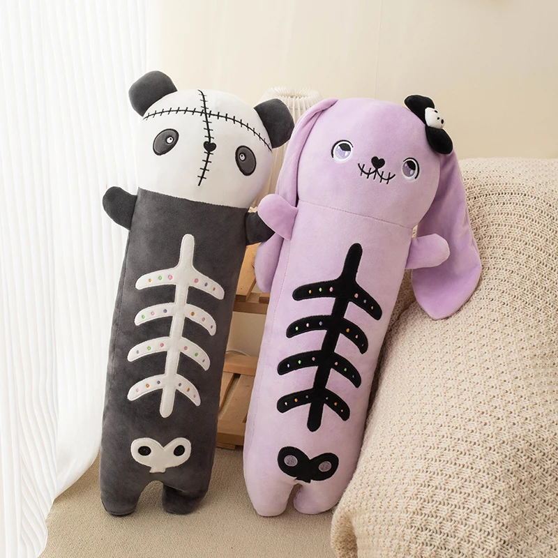 60cm Horror Goth Plush Animal Rabbit Panda Soft Toy Cute Body Pillow Halloween Party Decor Funny Gift For Girl Boy 3