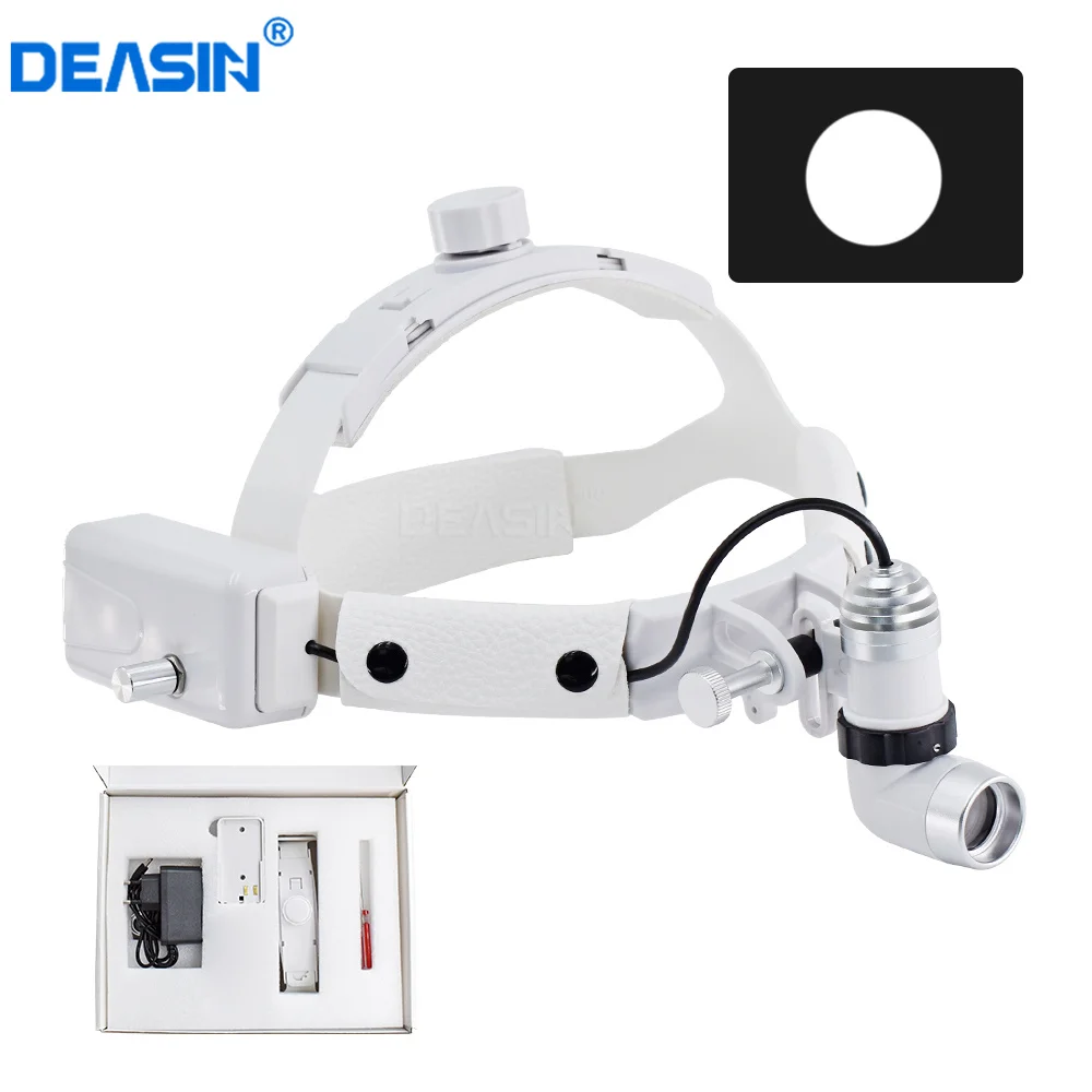 

2.5/3.5X 5W LED HeadLight Dental Lamp for Binocular Loupes Brightness Spot Adjustable Dentistry Lab Headlamp Surgical Headlight