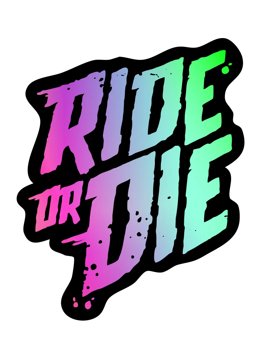 2PCSRideorDieStickerforBicycleFrameHeadTubeMTBMountainBike