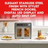 26 QT Extra Large Air Fryer, Convection Toaster Oven with French Doors, Stainless Steel 6