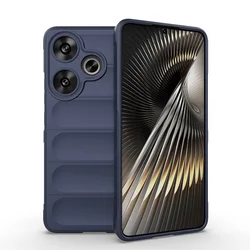 Shockproof Armor Holder Phone Case - Enhanced Protection Cover for Redmi 12C (Sapphire)