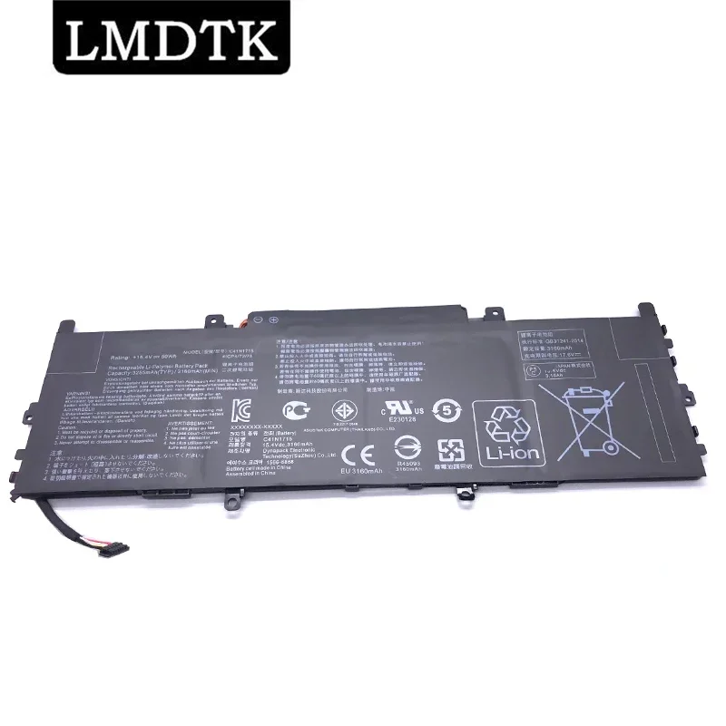 Lmdtk Nuova Batteria Per Laptop C41N1715 Per Asus Ux331Fn Ux331Ua-1B Ux331Un Ux331Un-1E U3100Un 0B200-02760000 15.4V 50Wh