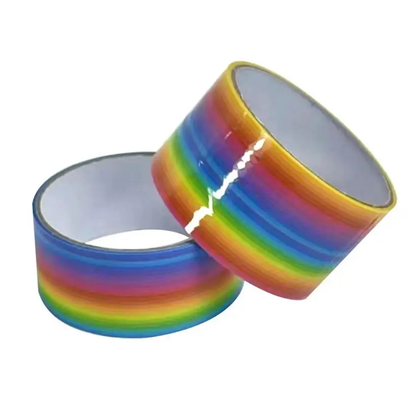Rainbow Colored Sensory Sticky Tape Roll