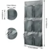 6 Grids Wall-mounted Sundries Organiser non-woven Fabric Closet Storage Mesh Bag Pocket Clear Hanging Over The Door Cloth Box 3