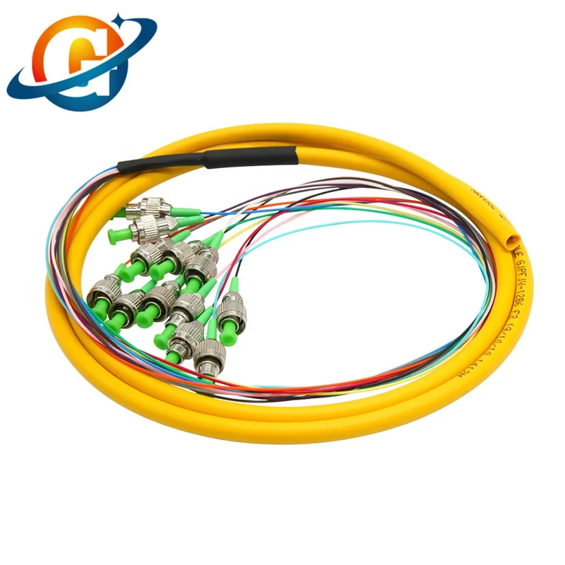 

100pcs/Lot 12-Core 1.5m FC/APC Singlemode Fiber Optical Pigtail