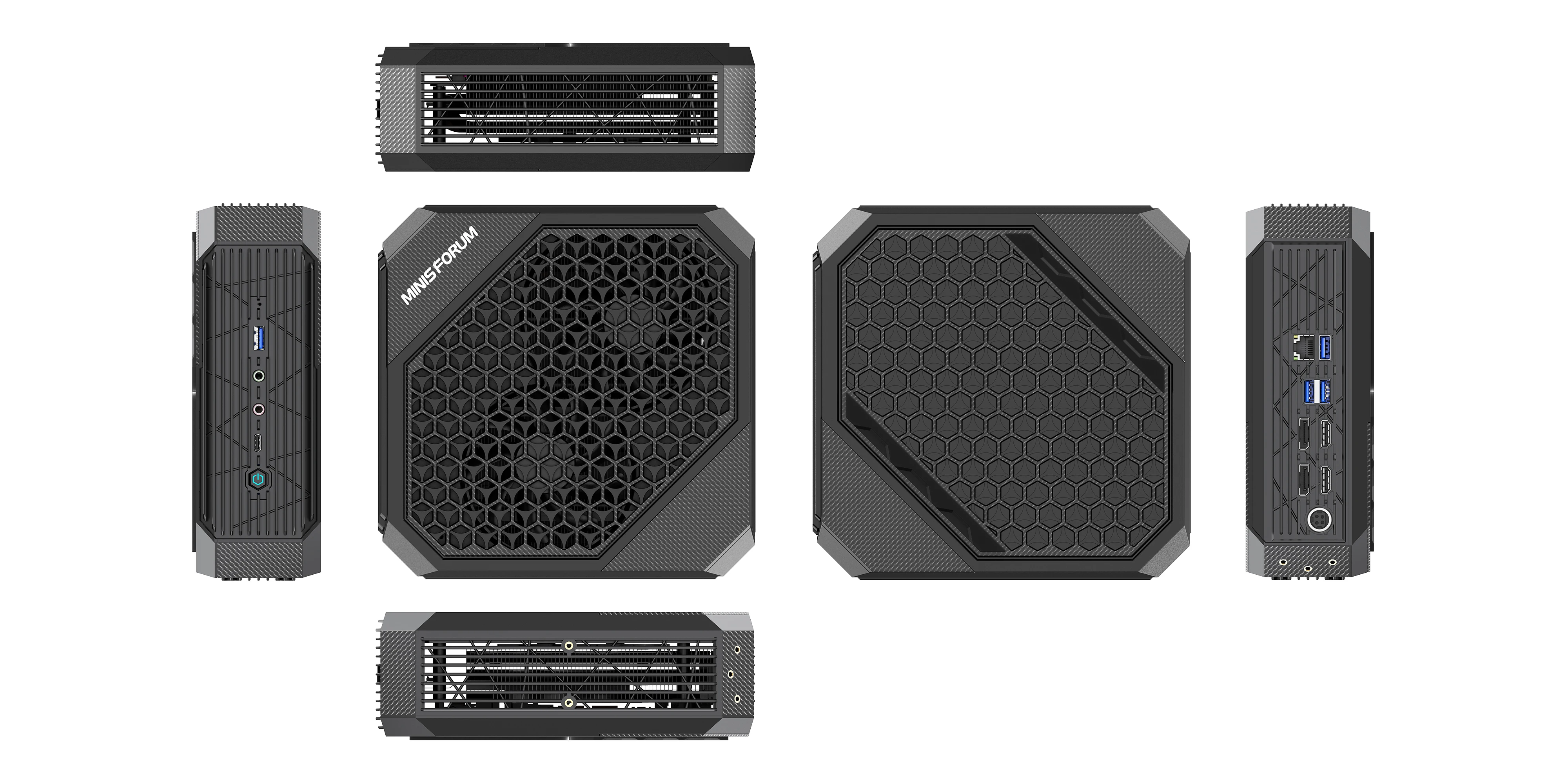 2023 Minisforum HX80G ̴ PC ӿ AMD Ryzen 7 5800H ADM Radeon RX 6600M DDR4 32GB 1TB SSD  ׷ ̴ PC,  11