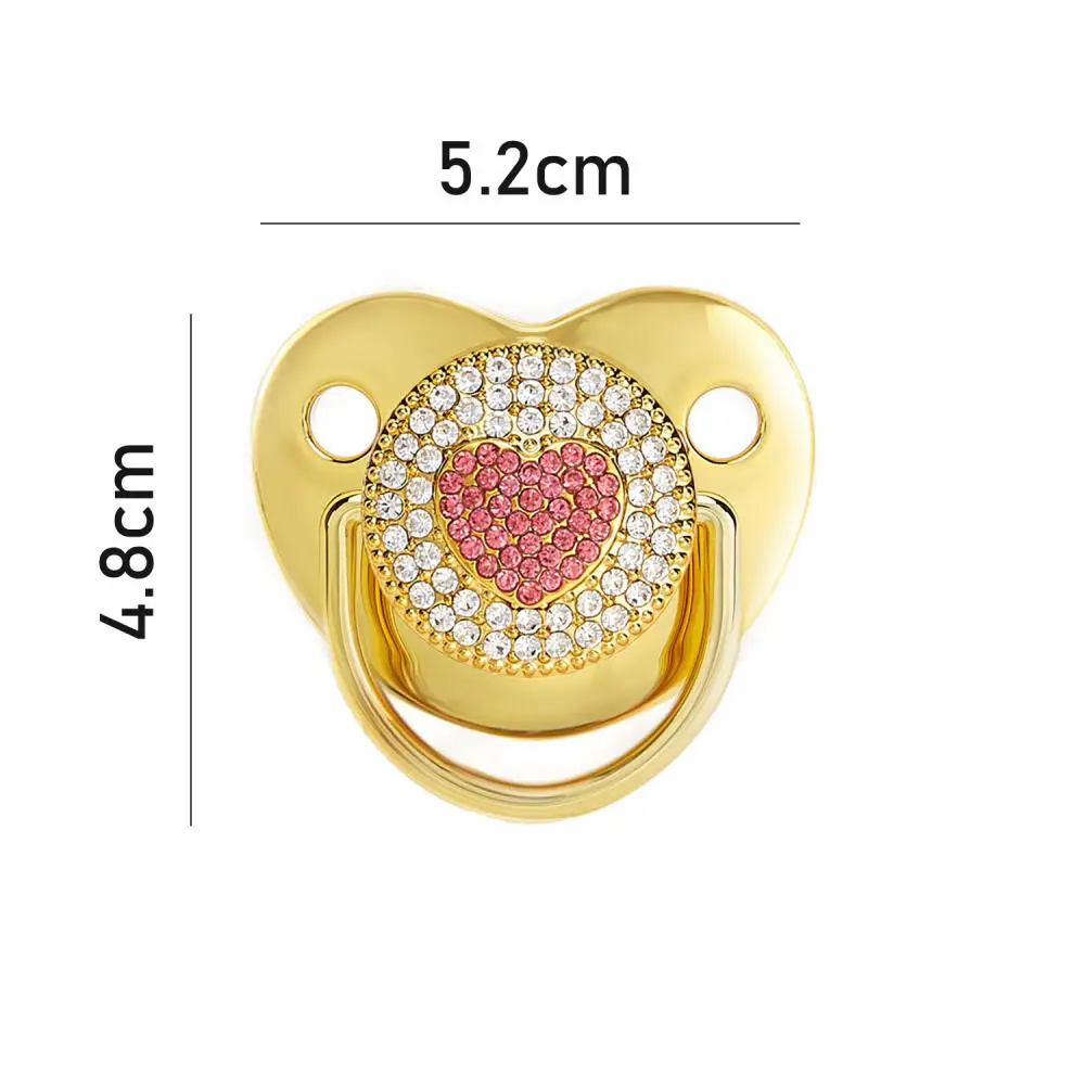 Diamond baby liquid silicone pacifier 0-3 years old baby cute soother anti-buck teeth Bisphenol-free newborn gift