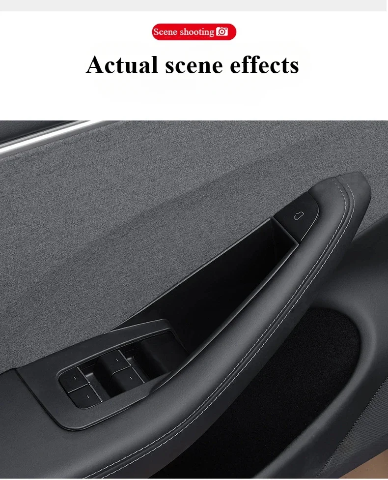 Für Tesla Neues Model Y L Juniper 2026 Zubehör Türgriff-Aufbewahrungsbox Model 3 Highland Innengriff-Organizer Behälter Ablage – Detail 12