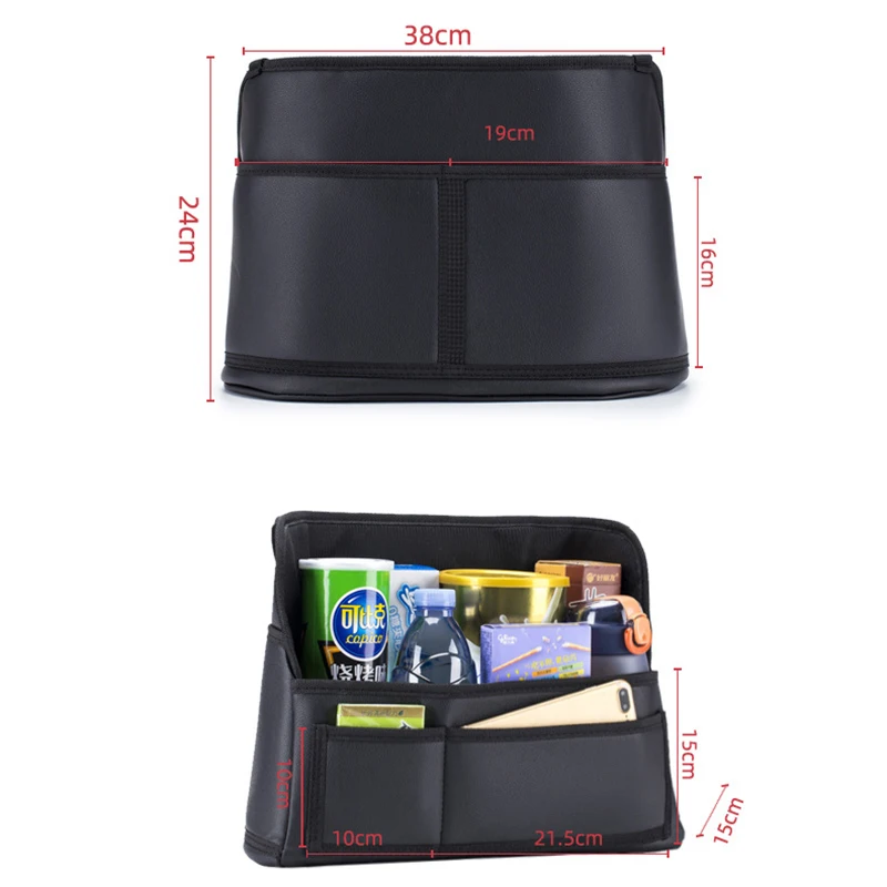 Luxurious Leather Car Seat Organizer & Handbag Holder