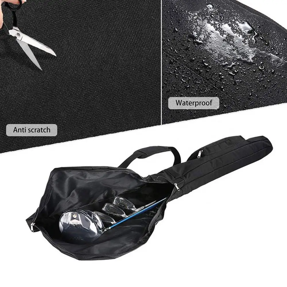 Sports Golf Club Bag Folding Lightweight Shoulder Bag Practice Training Golf Carry Storage Driving Range 600D Oxford Cloth golf club organizer