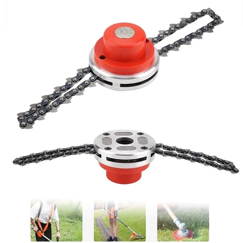 

Replacement Universal 65Mn Brushcutter Upgraded With Coil Thickening Chain Grass Trimmer Head for Lawn Mower Parts Garden Tools