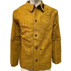 FR Welder Clothing Fire Proof Coffee Yellow Sparks Resistant Pants Apron Coverall Flame Retardant Cow Leather Welding Jacket