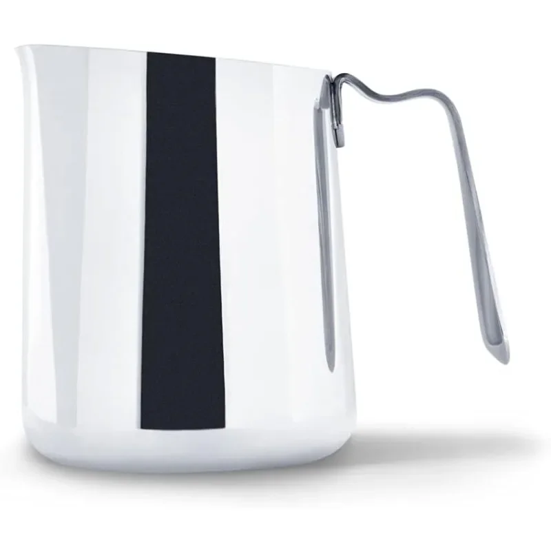 Eddy Steaming Pitcher-Milk Frother Pitcher with Fluted Spout, Premium Barista Tools for