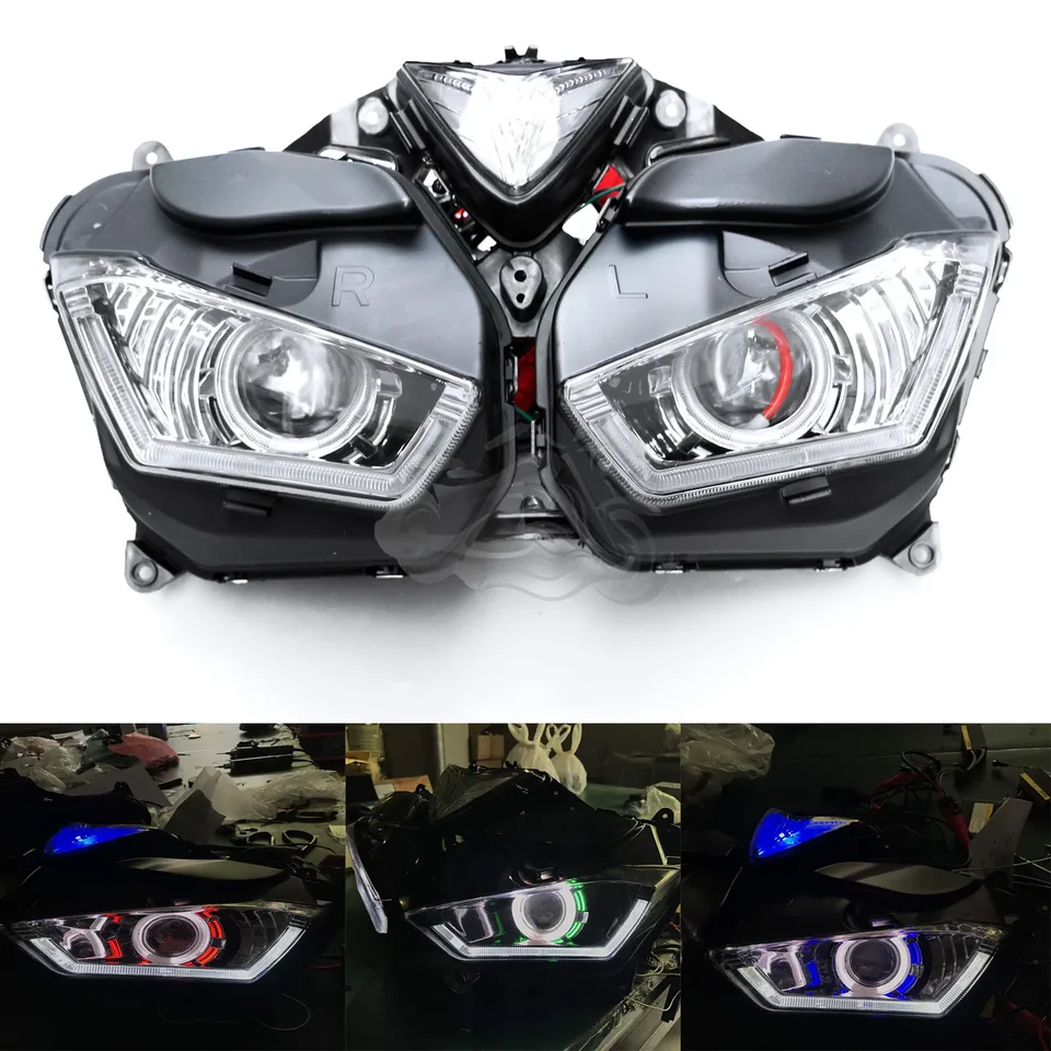 2013 - 2018 YZF-R25-YZF-R3用ヘッドライト,自転車用,天使の目,yzf r25