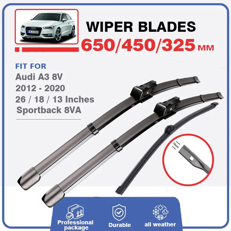 SetForAudiA3S38VSlineSportback8VA20122020FrontRearWiper